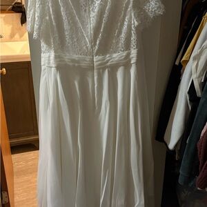 Elegant White Lace Dress